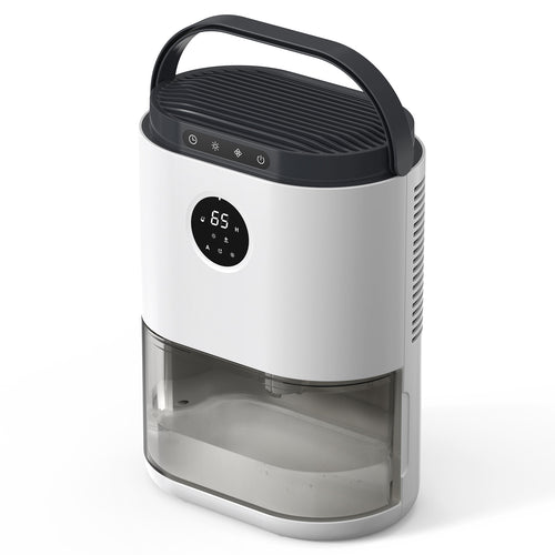 CONOPUPlus Dehumidifier 2300ML, Dehumidifiers for Home with Auto Humidity Sensor & Display, 48H Timer, 7 Color Lights, Auto Defrost, Sleep Mode, Portable Dehumidifier for Bedroom, Bathroom, Wardrobe