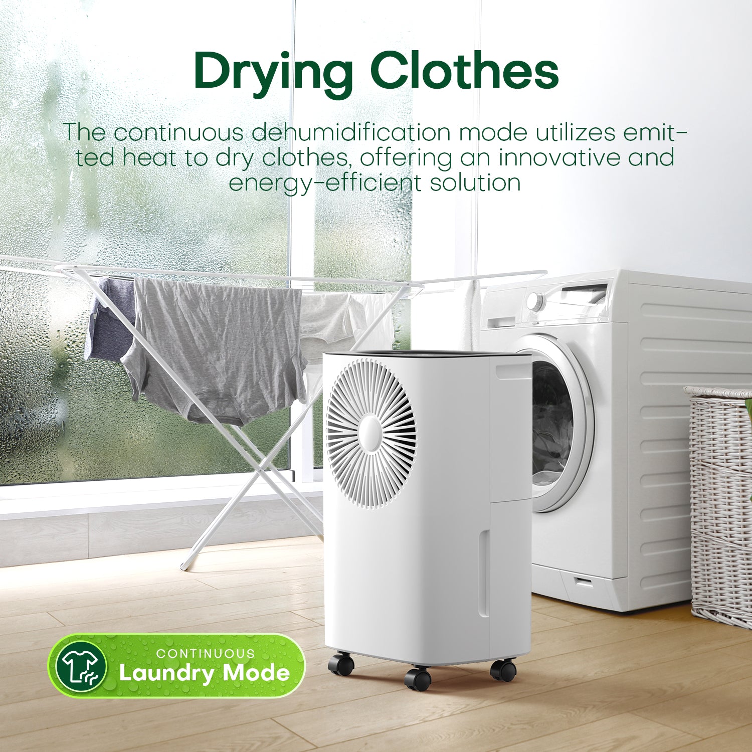 CONOPUPlus 12L/Day Dehumidifier, Auto Humidity Control, 24H Timer & Clothes Drying Mode, Energy-Efficient Dehumidifiers for Home, Ideal for Apartments, Basements, Laundry Rooms