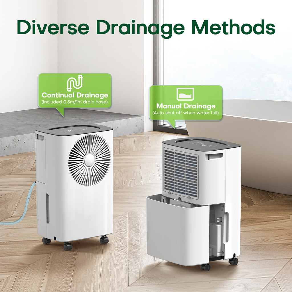 CONOPUPlus 12L/Day Dehumidifier, Auto Humidity Control, 24H Timer & Clothes Drying Mode, Energy-Efficient Dehumidifiers for Home, Ideal for Apartments, Basements, Laundry Rooms